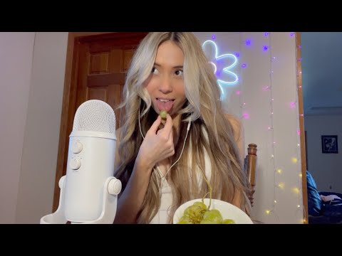 asmr whisper rambles + grapes ლ(◉‿◉ ლ)