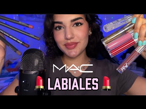 ASMR PROBANDO LABIALES NUEVOS💋✨ Mac Cosmetics
