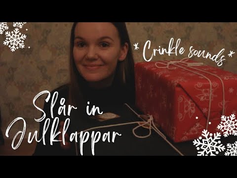 Matildas ASMR Julkalender (Lucka 19) -  💝 SLÅR IN JULKLAPPAR (CRINKLE SOUNDS, LO-FI, PÅ SVENSKA)💝
