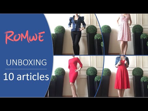 { ASMR } 10 articles ROMWE *Unboxing * promo code