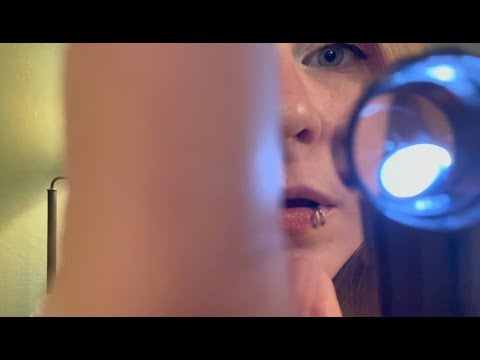 ASMR - Doctor RP, crinkle shirt (my old school fave exams, w/reference list pinned!)