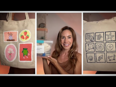 ASMR | ✨Let’s Explore My Fabric Painting Bin | Brushes, Sponges, Stencils & Whispered Triggers 🎨🖌️✨