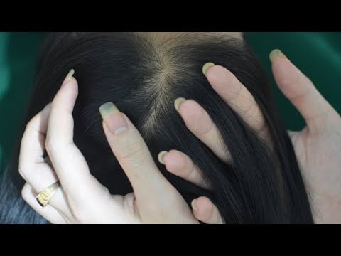 ASMR Hair Play, Hair Parting With Snoring, Breathing Sounds, Relaxing For Stress Reduce