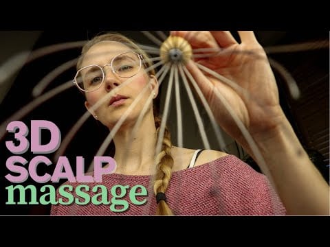 ASMR 3D Scalp Massage 🎧 Ear to Ear Binaural Sounds