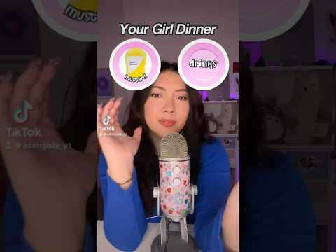 lowkey miss this girl dinner trend #asmr