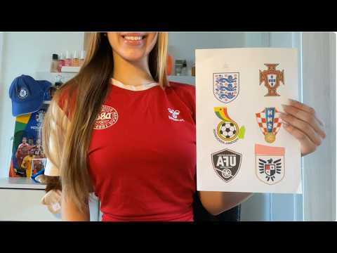asmr guess the country by it's football logo (FIFA World Cup) ⚽