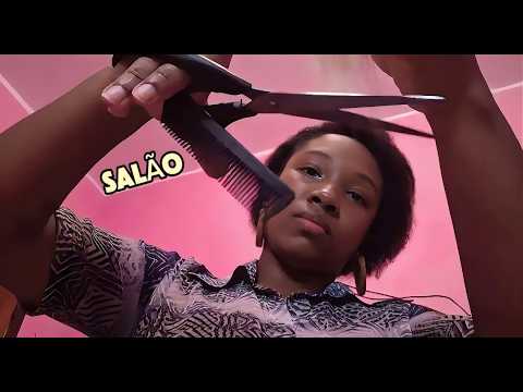 ASMR SALÃO +1HORA de Compilado de Salão🫧Lavagem, Escova, chapinha Corte e penteando seu Cabelo.