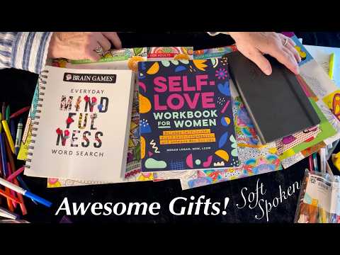 ASMR Gift Opening~Books & Art Supplies! (Soft Spoken Only)