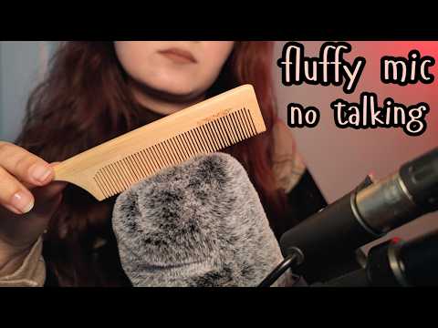 Fluffy Mic ASMR | Writing, Fast Brushing, Scratching No Talking for Sleep