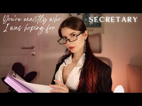 ASMR Roleplay - A Flirty Job Interview With The Secretary