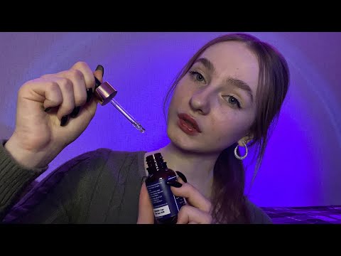 ☀︎ ASMR уход за твоим лицом на ночевке ☀︎