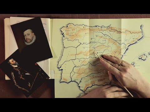 ASMR The Spanish Language (soft spoken, map tracing)