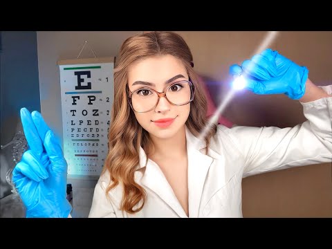 ASMR Eye Exam FAST and AGGRESSIVE 👓 UNPREDICTABLE Light Triggers, ASMR for SLEEP, CHAOTIC ⚡️