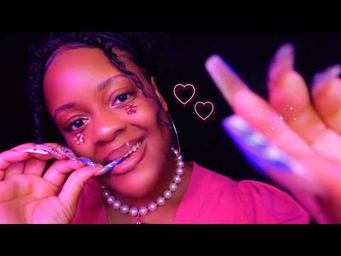 ASMR Braiding Your Hair + Hair Clip Trigger 💗✨(Tingle Overload 🫶🏽)