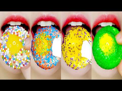 ASMR 1HOUR EMOJI FOOD CHALLENGE FOR SLEEP MUKBANG 1시간 수면유도 이모지 먹방 챌린지 모음집 Eating Sounds