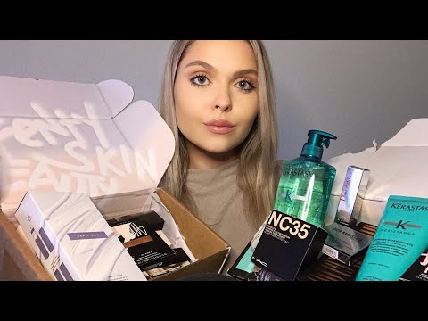 ASMR in Bulgarian| HUGE Beauty Haul: Fenty Beauty&Skin, MAC, Douglas, Notino| АСМР: Нови Придобивки