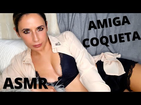 AMIGA COQU3TA te pide que DUERMAS con ELLA - ASMR ROLEPLAY