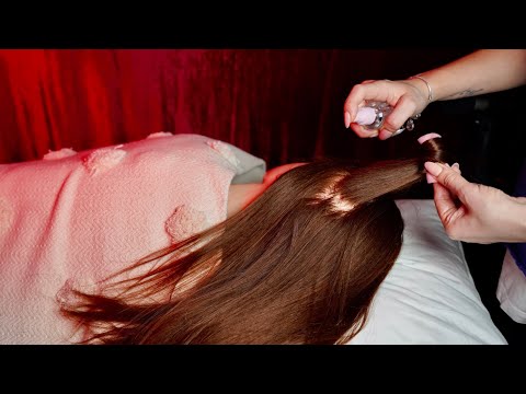 ASMR | Saç Tarama | Saçla Oynama | Kafa ve Boyun  Masajı 💆🏻‍♀️ | Türkçe ASMR