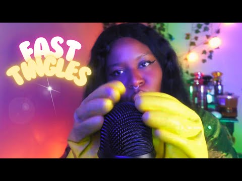asmr | fast & aggressive triggers⚡️lip gloss application, clicky mouth sounds