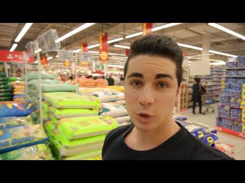 SPESA al SUPERMERCATO in CINA - TOUR COMPLETO (PREZZI REALI CIBO ITALIANO e COSE STRANE)