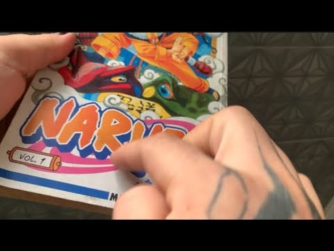 ASMR FAST AGGRESSIVE tapping e scratching em mangás + hand sounds + inaudível 