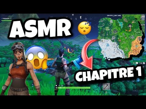 ASMR Français • Je JOUE au VRAI CHAPITRE 1 sur FORTNITE 🤩😴 (c'est INCROYABLE projet ERA)