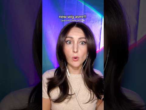 new wig asmr!! #wigs #asmr #asmrhair