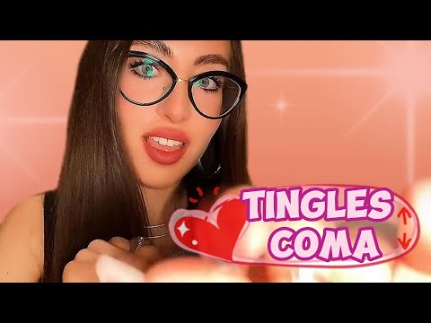 ASMR | Intense tingles coma: finger fluttering, hand movements, long nails. Sounds for your relax🤤