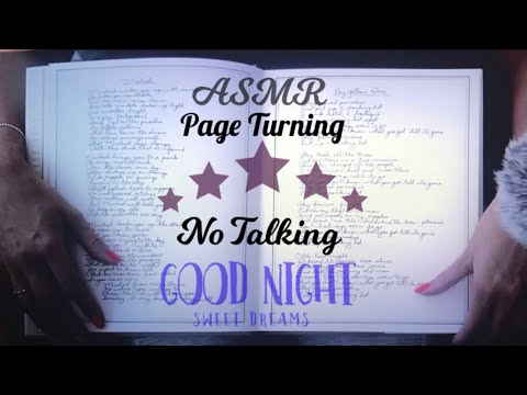 ASMR Page Turning Paper Tracing Book Pages Joni Mitchell Book,   No Talking