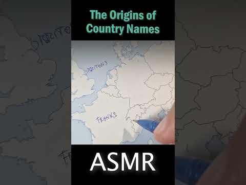 The Origins of Country Names | #asmrhistory #asmrtracing #asmrsoftspoken