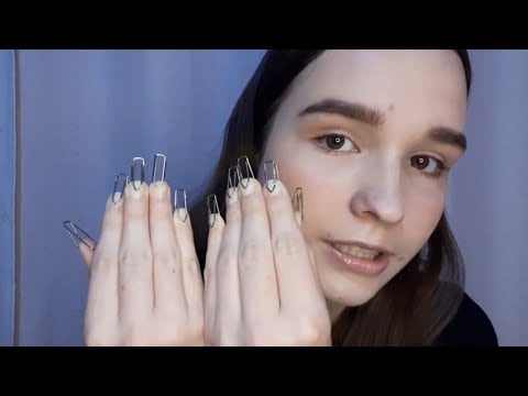 ASMR TAPPING COM UNHAS DE CLIP PARA RELAXAR MUITO
