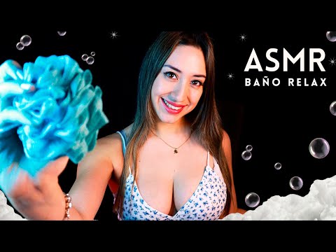 TE DOY UN BAÑO RELAJANTE 🛁 Masaje - Shampoo - Atención personal - ASMR ESPAÑOL Roleplay