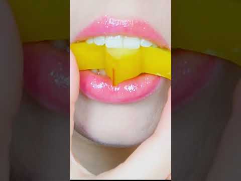 asmr 스타 과일 FOOD EMOJI ⭐️ 이모지 챌린지 ⭐️ eating sounds 리얼사운드 먹방