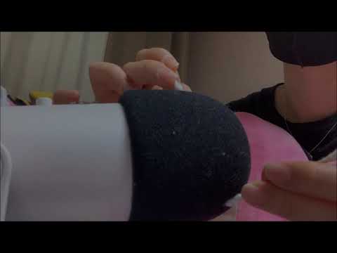 [ASMR] (No Talking) Mic Scratching w Cotton Swab, 면봉으로 마이크 긁기
