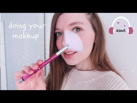 ASMR SUOMI ⭐ Meikkaan sut roleplay - Doing your makeup in Finnish