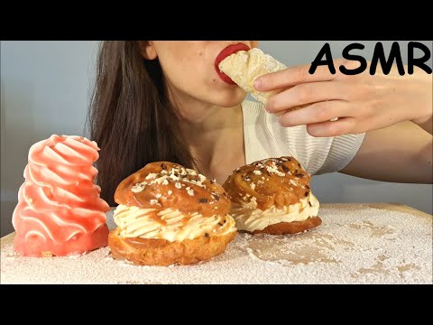ASMR | Eating Pastries | CRISPY SOUNDS | No Talking | Lady M. ASMR