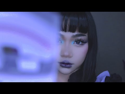 asmr. sassy kuromi クロミ does your makeup. 💄💜🖤