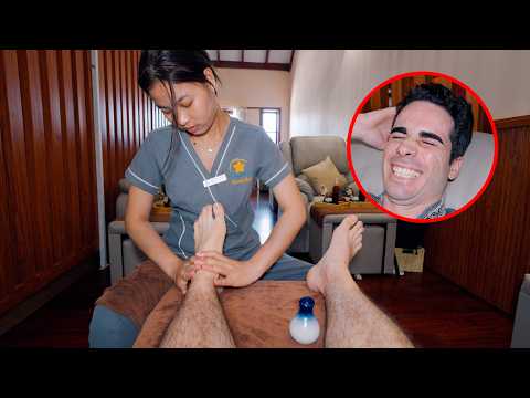 ASMR: Relaxing Laos Foot Reflexology Massage