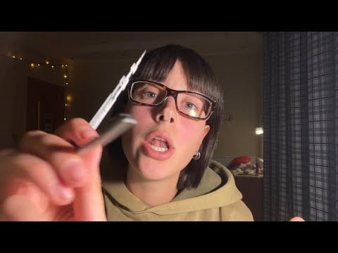 fast & aggressive tattoo artist asmr - sketching, measuring and tattooing