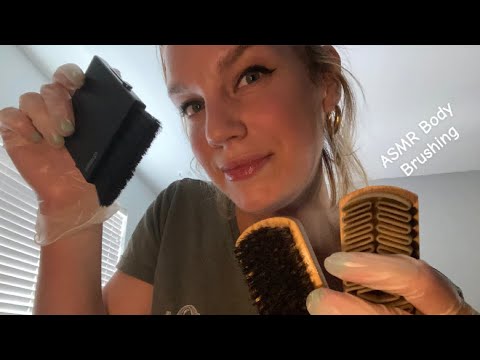 [ASMR] Fast & Aggressive Upper Body + Foot Brushing (Gloves, Different kinds of brushes)