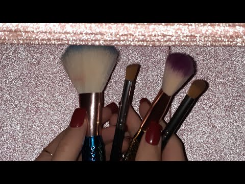 ASMR pincéis na tela e sons de boca - Brushes on the screen and mouth sounds - parte 1