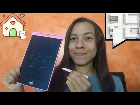 ASMR Planejando e Desenhando a Planta Da Minha Casa • REAL |Arquiteta por um dia