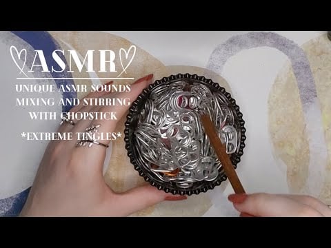 Unique ASMR Sounds for RELAXATION | Mixing and Stirring Sounds with Chopstick | *EXTREME TINGLES*