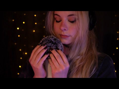 ASMR | Subtle Tongue Clicking & Gentle Fluffy Mic - Soft Breathing, No Talking