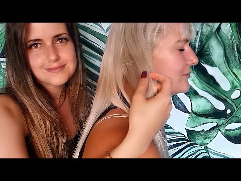 ASMR deutsch TINGLY SCALP MASSAGE, HAIR PLAY & BRUSHING you to sleep | Julia ASMR Massage (german)