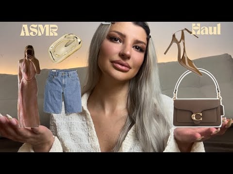 ASMR HAUL 🛍️ Fabric Scratching & Overexplaining Things ( Coach, Zara, Shein…) ✨