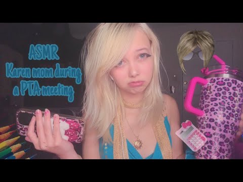 ASMR Karen mom during a school PTA meeting roleplay📚🥇🎒