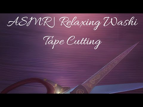 ASMR | Relaxing Fall Washi Tape Cutting