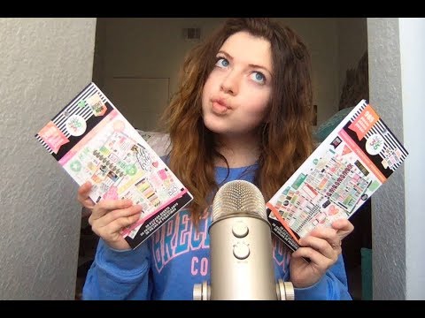 ASMR Flipping Thru Stickerbooks❤ (page turning, tapping)