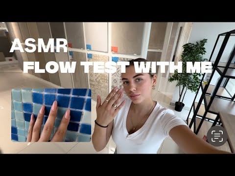 ASMR Satisfying Nail Tapping on Tiles Shopping With Me for Relaxing Tingles 💅🏼 [German]